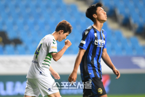 [포토]전북 이승기, 동점골은 넣었는데...