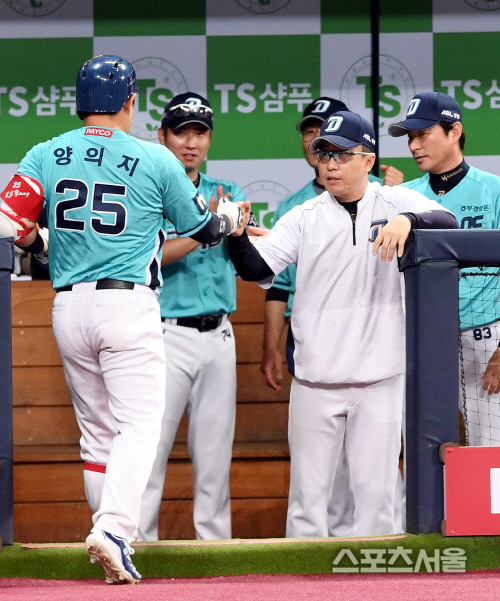 이동욱 감독 "양의지, 아침까지 상태 괜찮아…4번 타자 복귀"[SS현장]