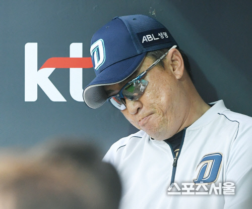 [포토] NC 이동욱 감독,  kt가 이렇게 강했나?