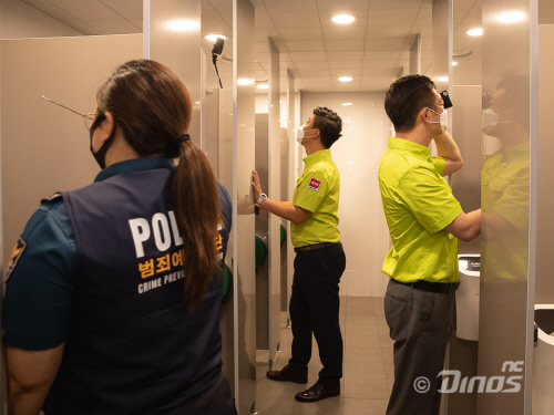 홈경기 앞둔 NC, 창원NC파크 내 불법 촬영 범죄 대비 점검