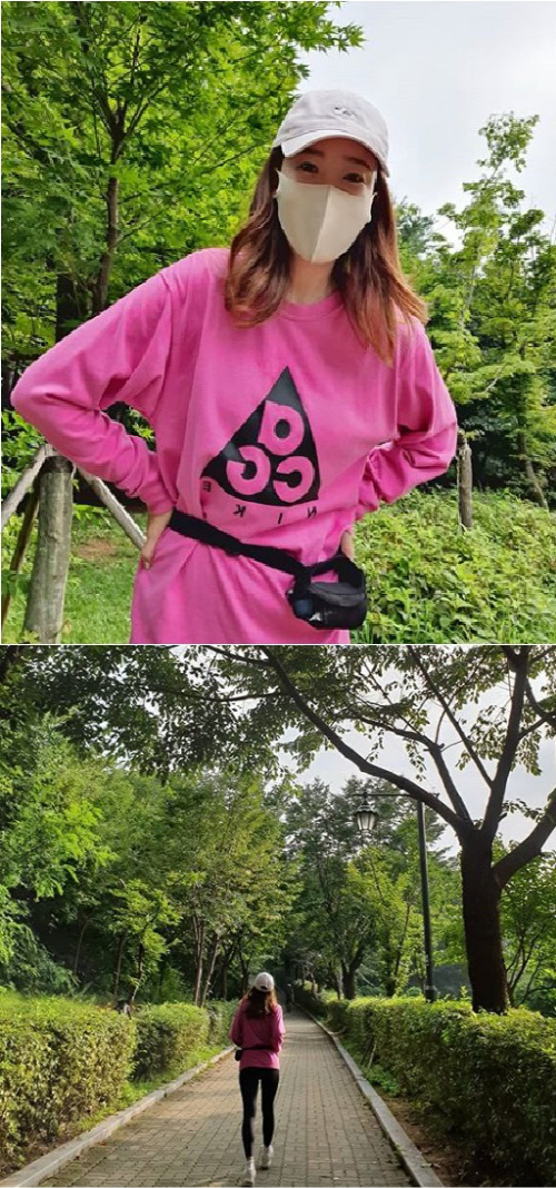 '꾸준한 아침 산책' 소유진 "오랜만에 해 떠서 나왔어요"[★SNS]