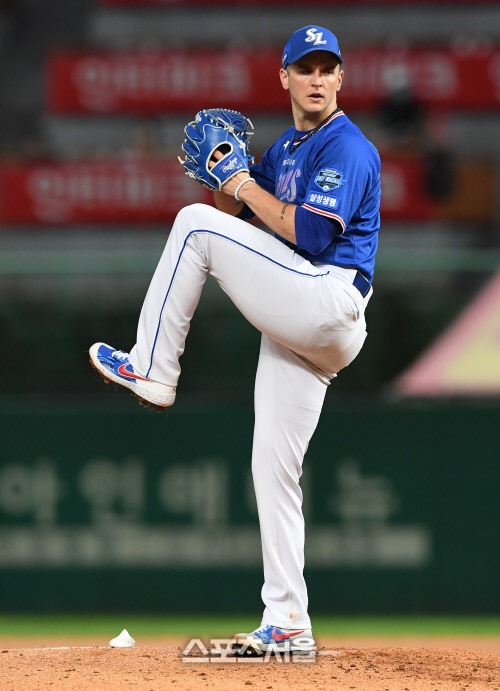 [포토] 삼성 뷰캐넌, SK전 7회까지 무실점의 역투!