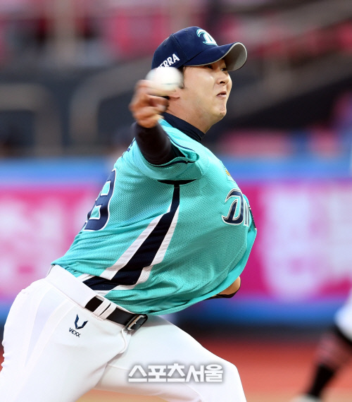 [포토] 박정수 \'역투\'