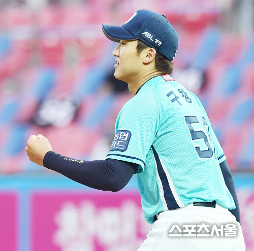 [포토] NC 구창모, 좋았어!