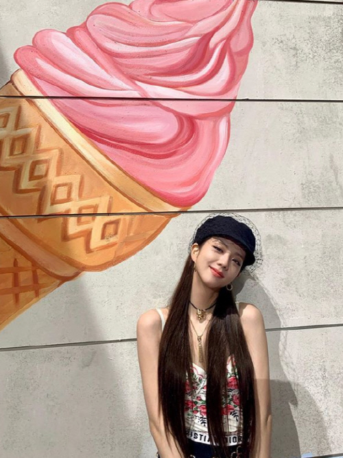 블랙핑크 지수, 아이스크림 보다 빛나는 비주얼[★SNS]