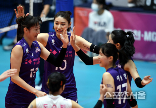 [포토] 김연경 \'손발 잘 맞네\'