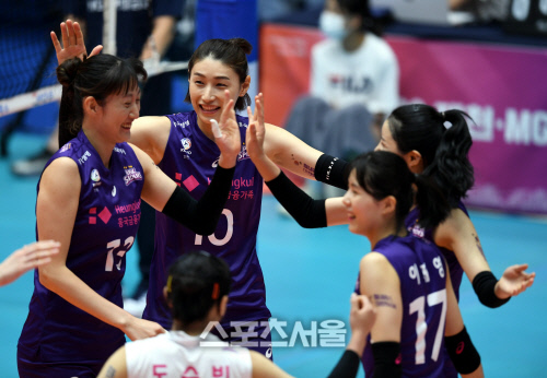 [포토] 김연경 \'손발 잘 맞네\'