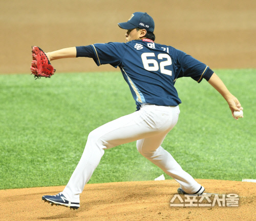 [포토] NC 송명기, 대체 선발의 역투!