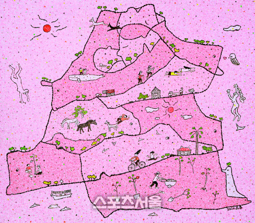 김품창 작가, 제주의 자연과 생명 담은 그림 선보여