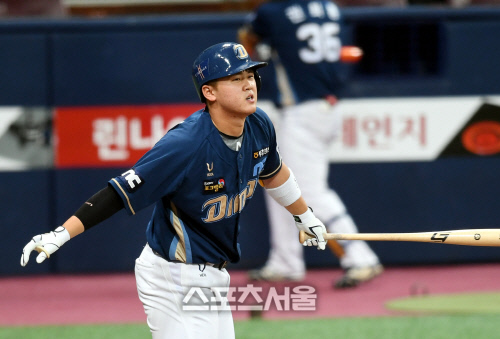 [포토] 삼진 김형준 '득점기회를 놓쳤어'