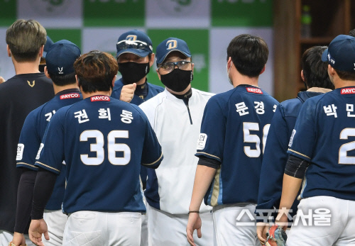 승장 이동욱 감독 "박석민.노진혁 백투백 승리 발판"[SS인터뷰]