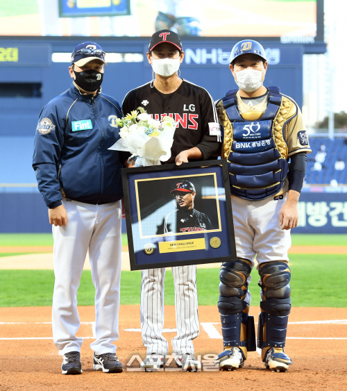 [포토]LG 박용택, 창원NC파크도 마지막으로...