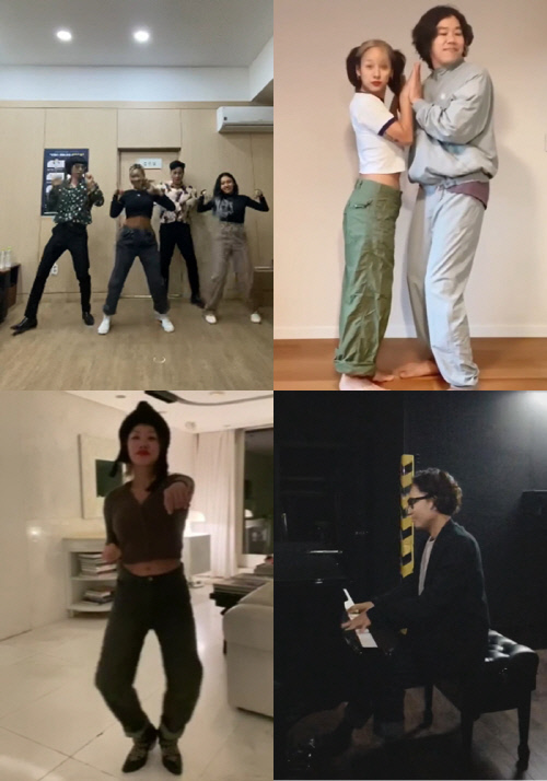 '이효리→유재석' 환불원정대, 마마무 '딩가딩가' 챌린지 릴레이 참여