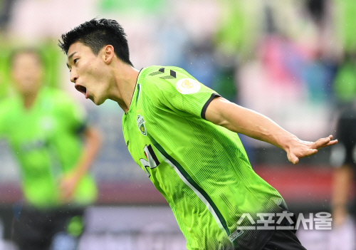 [포토]전북 조규성 선제골, 우승 가자!