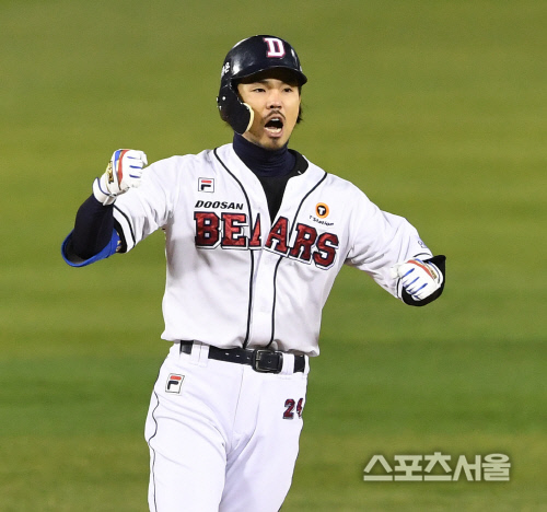 [포토] 두산 오재원, 가을에 부르짖는... 포효!