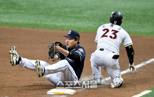 [포토] 조용호 \'내가 더 빨랐어\'