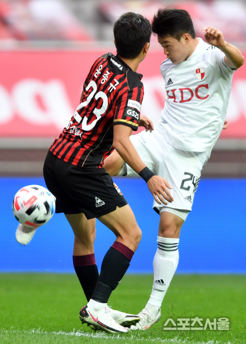 환상의 발리슛 이규성 '타이밍이 완벽하지!'[포토]