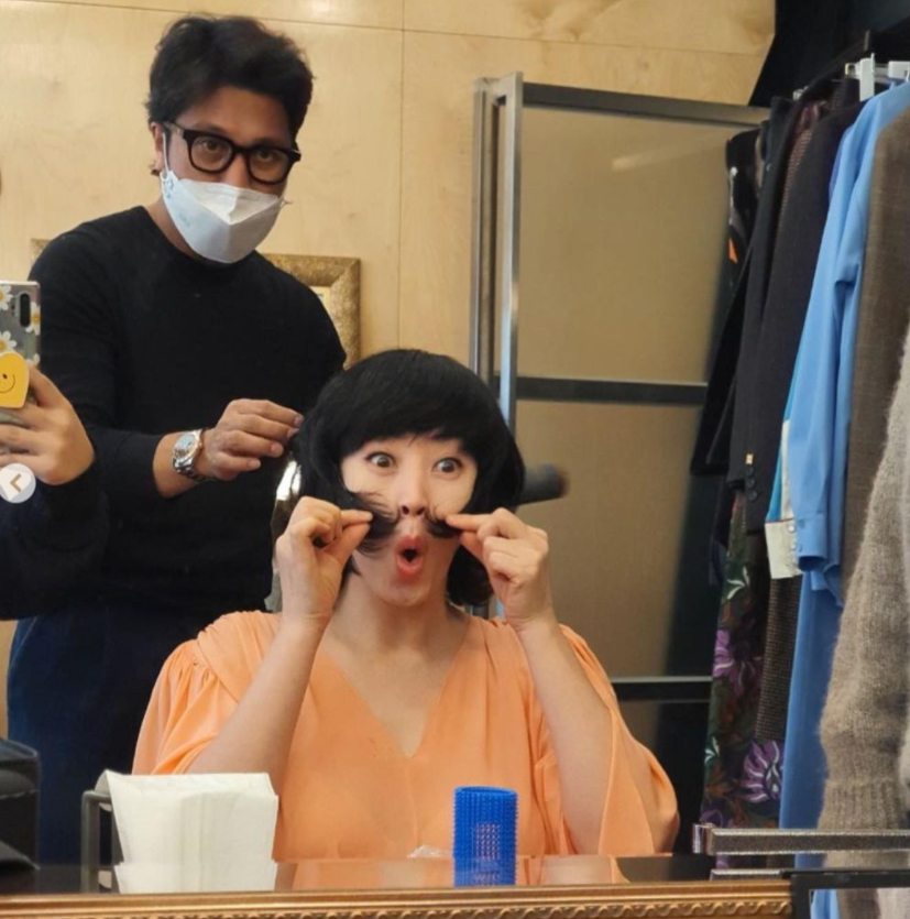 '토마스기차도 울고 갈…' 장꾸력 폭발 김혜수, 강영호 작가 '시크'반응에[★﻿SNS]