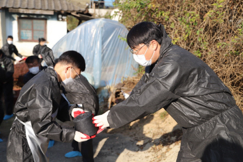 한국팜비오_연탄봉사