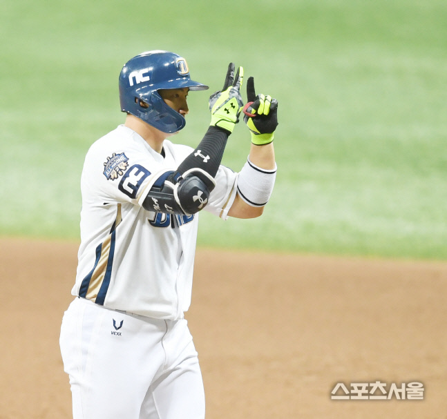 [포토] 나성범 \'또 안타쳤어요\'