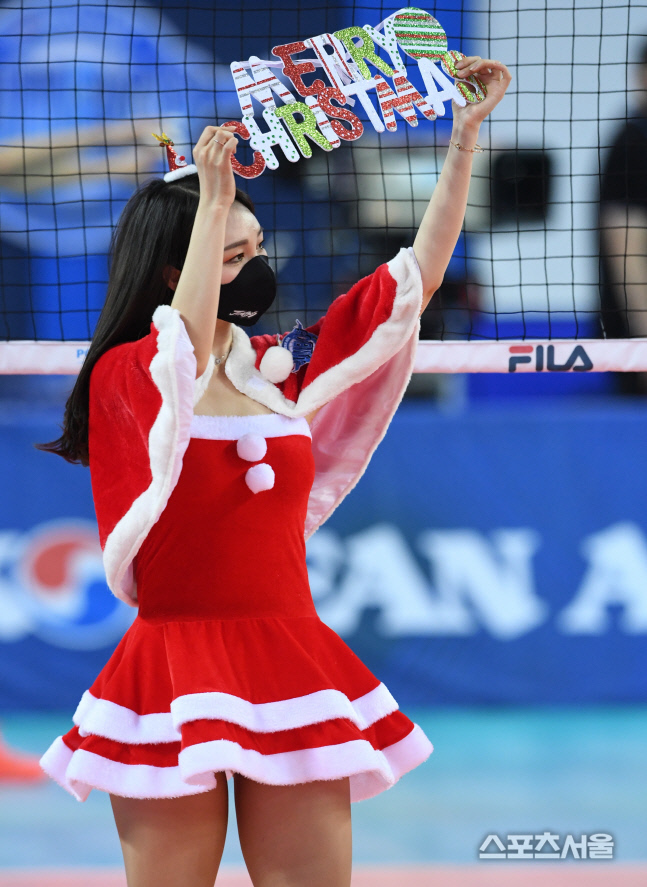 [포토] 대한항공 치어리더, 즐거운 성타절 되세요~