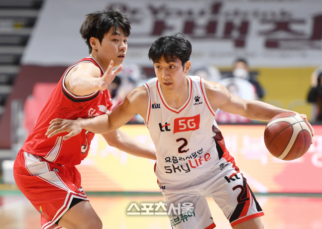 [포토]한호빈의 수비 뚫는 허훈(오리온-KT)