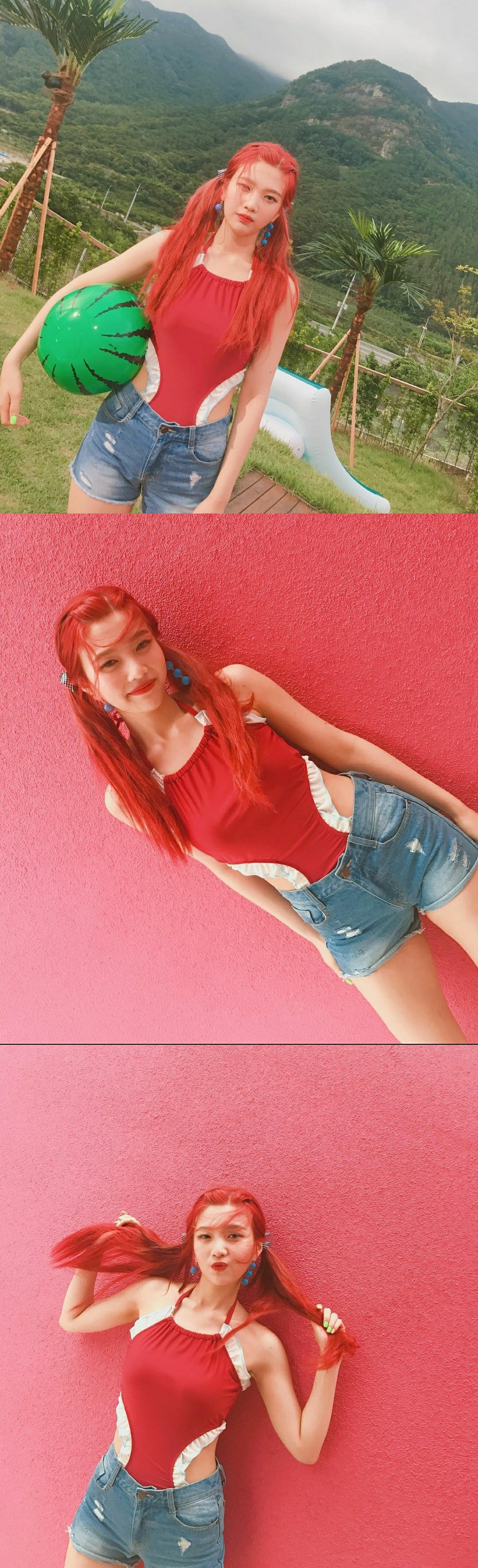 조이, 과거 사진 방출...수영복 패션 돋보이네[★SNS] 