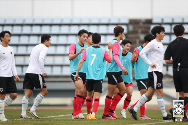 K리그 상대 평가전 전승가도…김학범호, 경쟁이 만든 경쟁력