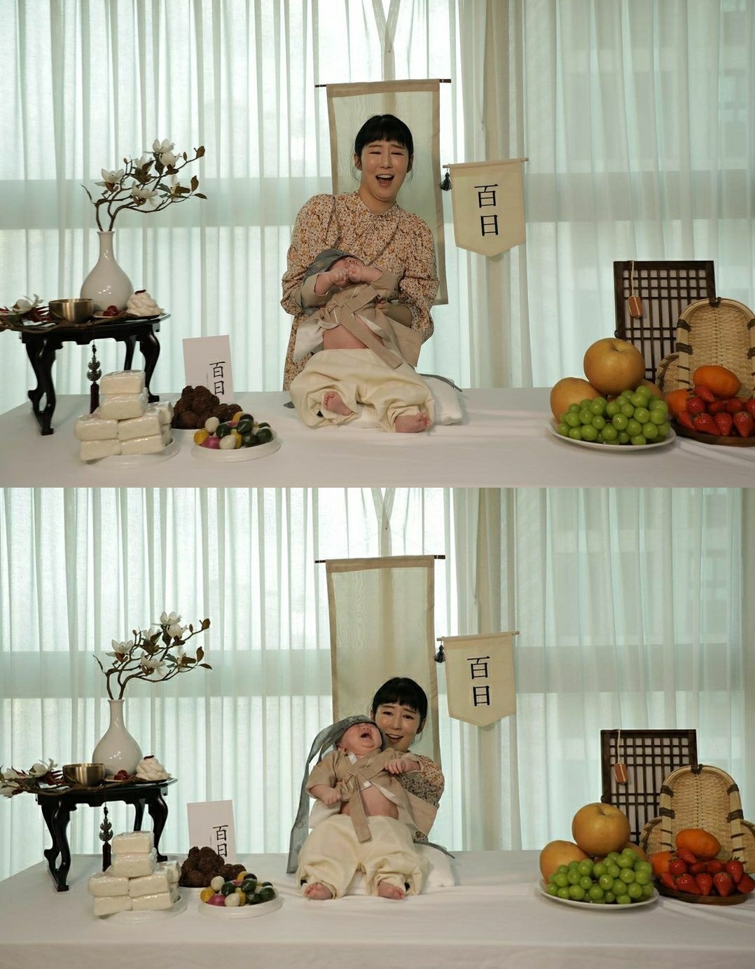 사유리, 아들 젠 100일 잔치 한국식으로 진행..."엄마 5년 늙었다"[★SNS]