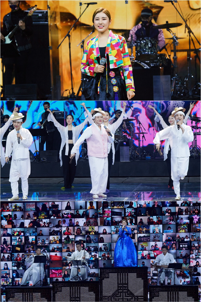 '조선팝어게인' 송가인X조유아X서진실, 20년지기 국악계 절친 '최초 합동 무대'