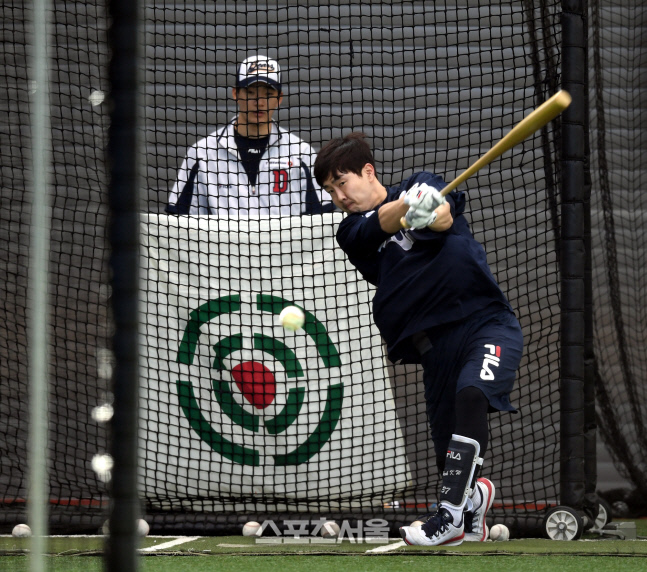 [포토] 박건우 \'타격감 좋아\'