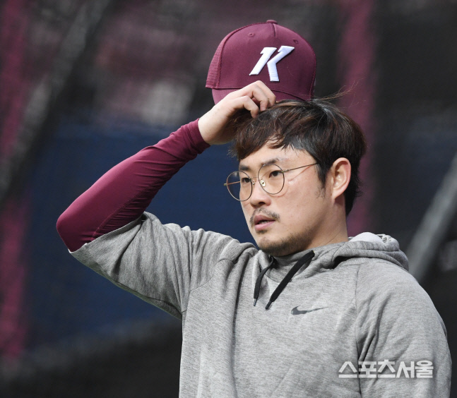 [포토] 키움 이지영, 베테랑의 스프링캠프!