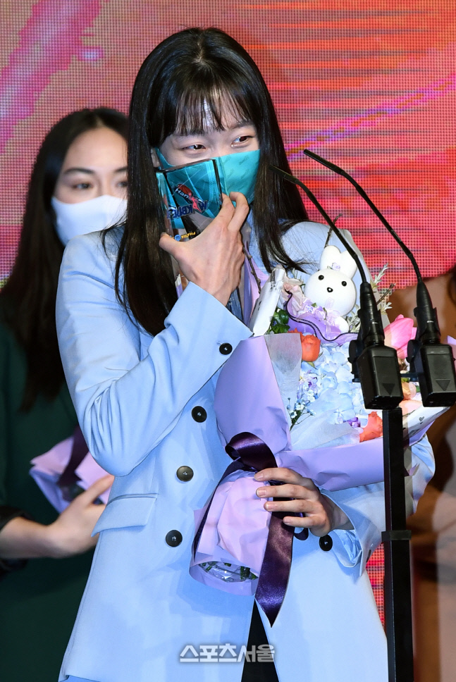 [포토]베스트5  신지현, '농구 잘 하고 싶어요!' 눈물 글썽