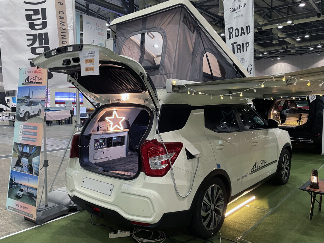쌍용차 '2021 캠핑&피크닉 페어' 참가, 티볼리 에어 5인승 캠핑카 공개