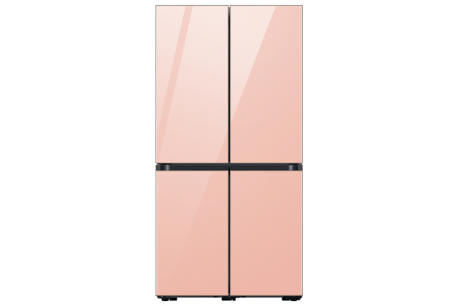 02_비스포크 4도어 냉장고 신제품 사진(Glam-Peach)