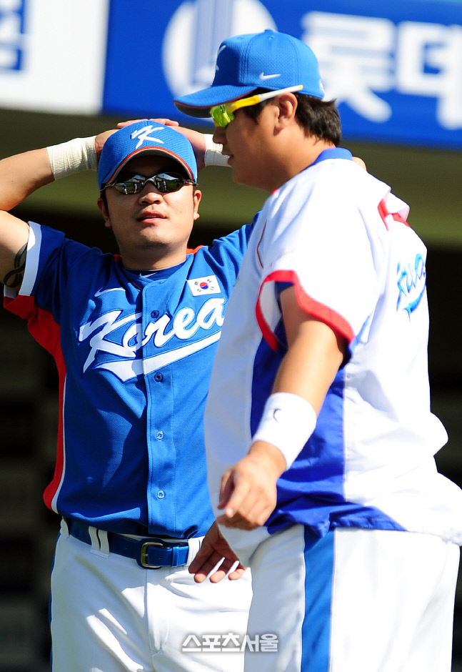 2010 제16회 광저우아시안게임 야구대표팀 훈련