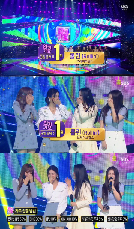 브레이브걸스 인기가요 1위