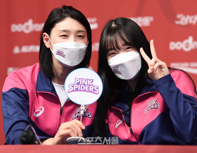 [포토] 흥국생명 김연경-김미연, 분위기 좋아요~