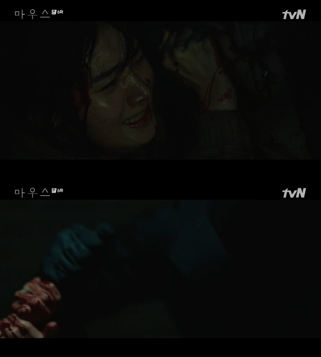 '마우스' 박주현, 프레데터와 몸싸움 벌이다 경찰 출동 덕에 구사일생