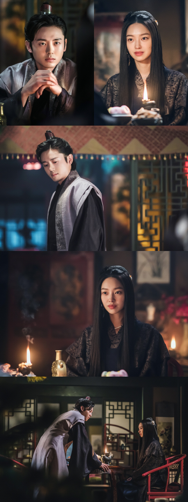 '달이 뜨는 강' 이지훈X최유화, 은밀한 회동 포착…아슬아슬 분위기