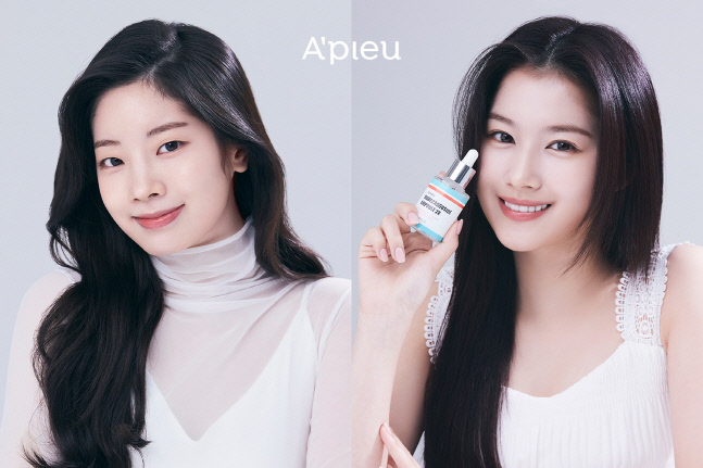 에이블씨엔씨 어퓨, 트와이스 멤버 사나 다현 모델 발탁