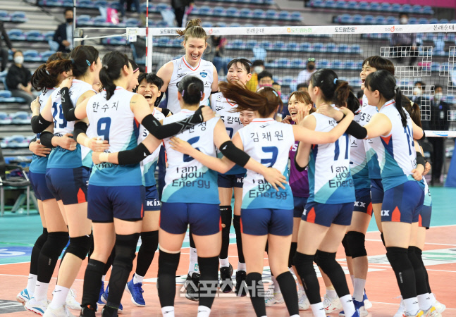 [포토]GS칼텍스, 드디어 통합 우승!