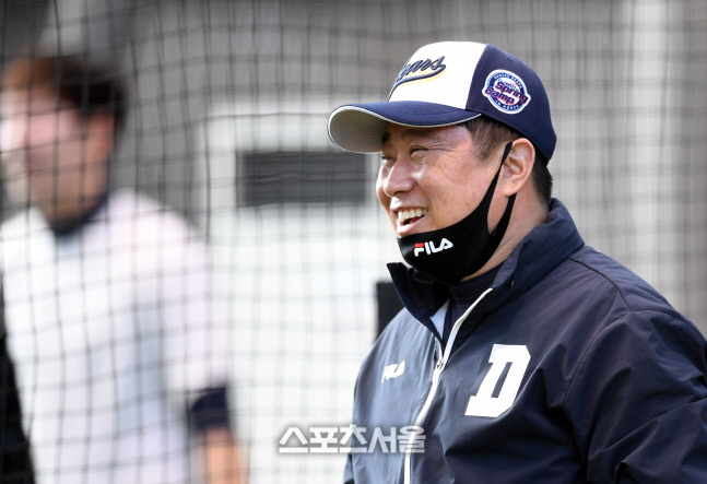 "왜 자기가 올리라 말라야" 허경민을 향한 김태형 감독의 유쾌한 일침[SS현장]