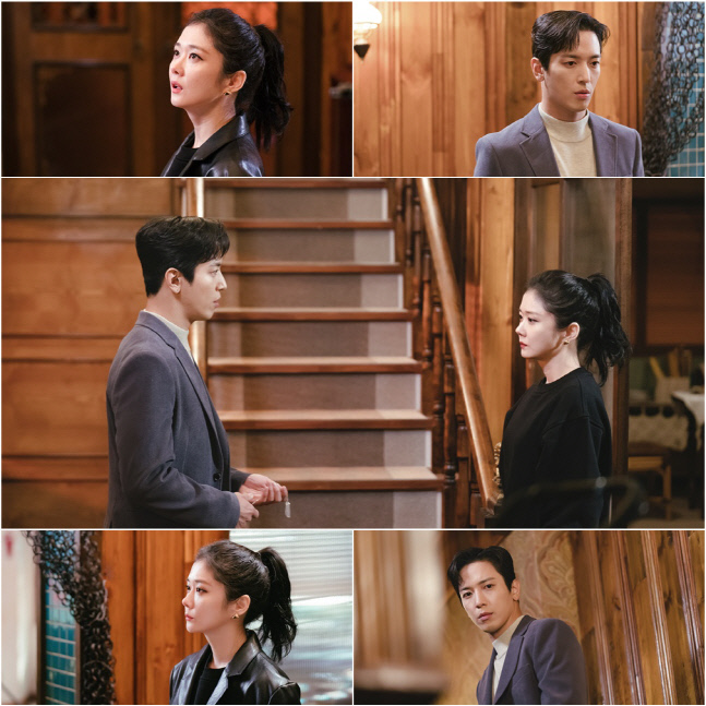 D-2 '대박부동산' 장나라X정용화 계단 앞 '숨멎 맞대면' 포착