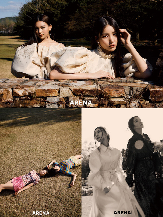 여자친구 소원x엄지, 봄 향기 물씬 고풍스러운 매력 발산[★화보]