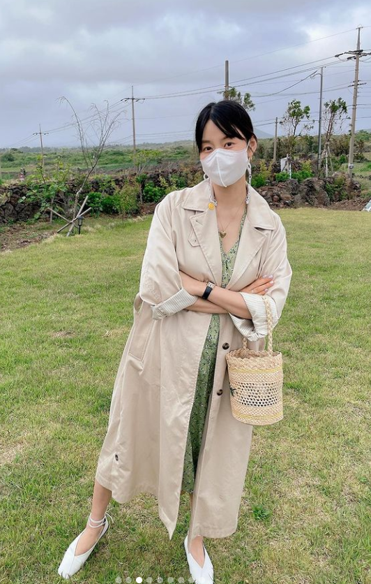 '10년만 임신' 한지혜, "신랑이 찍어준..." 검사 남편과 햄볶는 D라인 일상