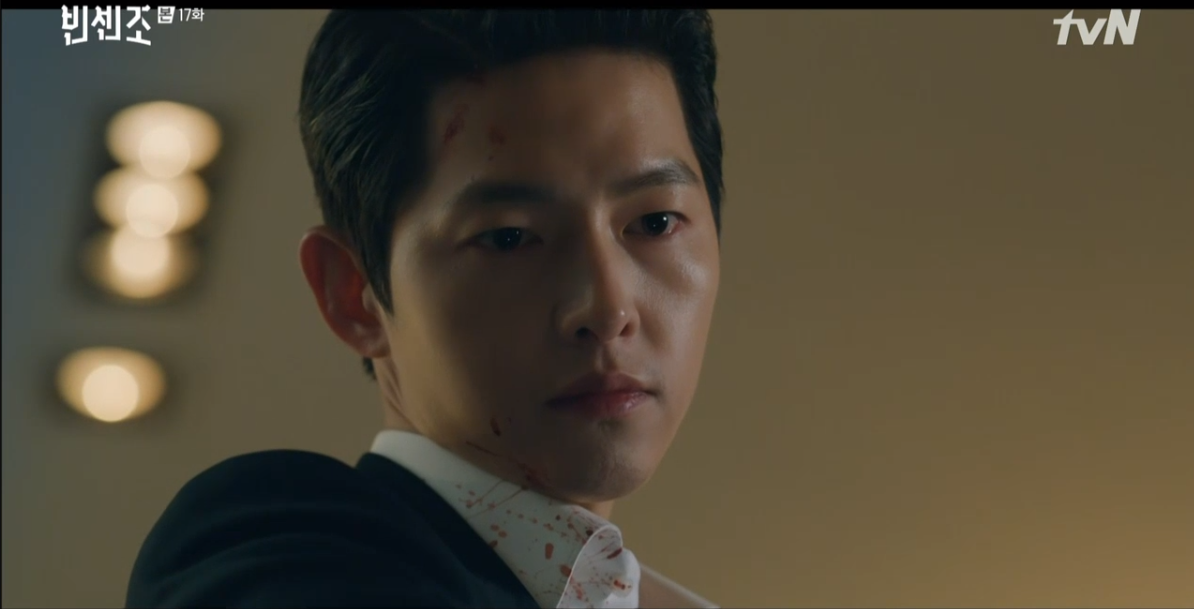 '빈센조' 송중기, 옥택연 귀 쐈다 "수치심 속에 천천히 죽일 것" 살인예고