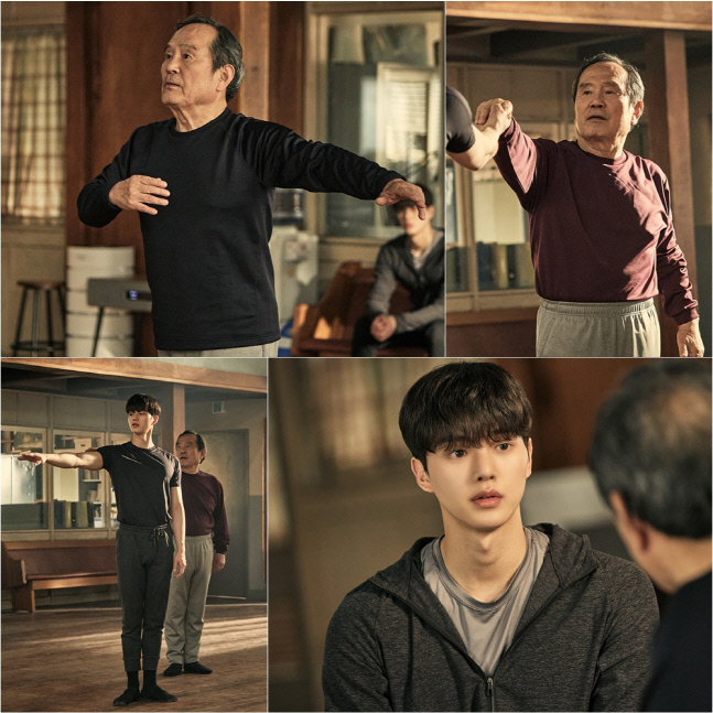 '나빌레라' 박인환X송강, 2인무 위한 폭풍 연습…구슬땀 포착