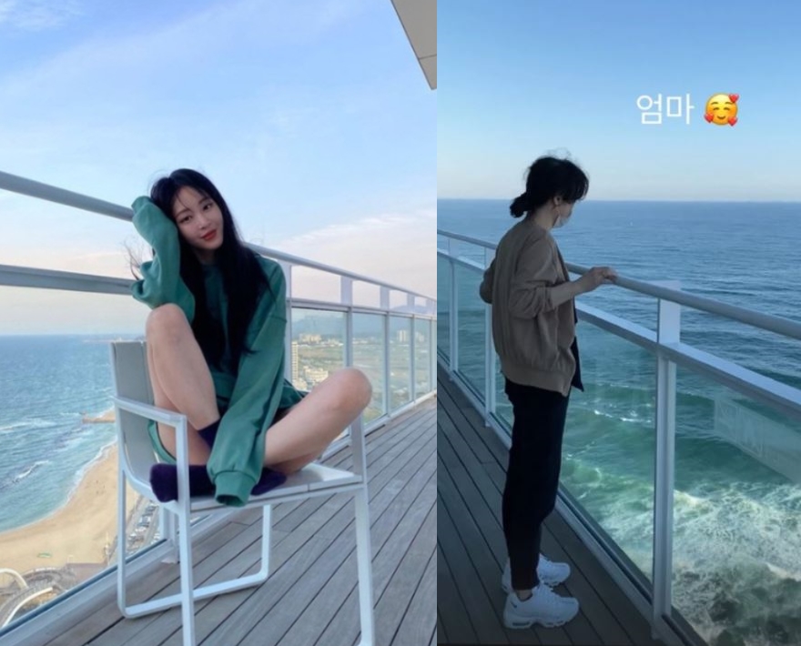 "친구인 줄" 한예슬, 동안 비주얼 어머니 공개[★SNS]