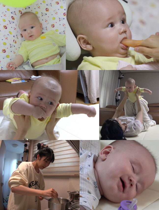 '슈돌' 사유리, 엄마 표 놀이교실 오픈…아들 젠 옹알이 폭발